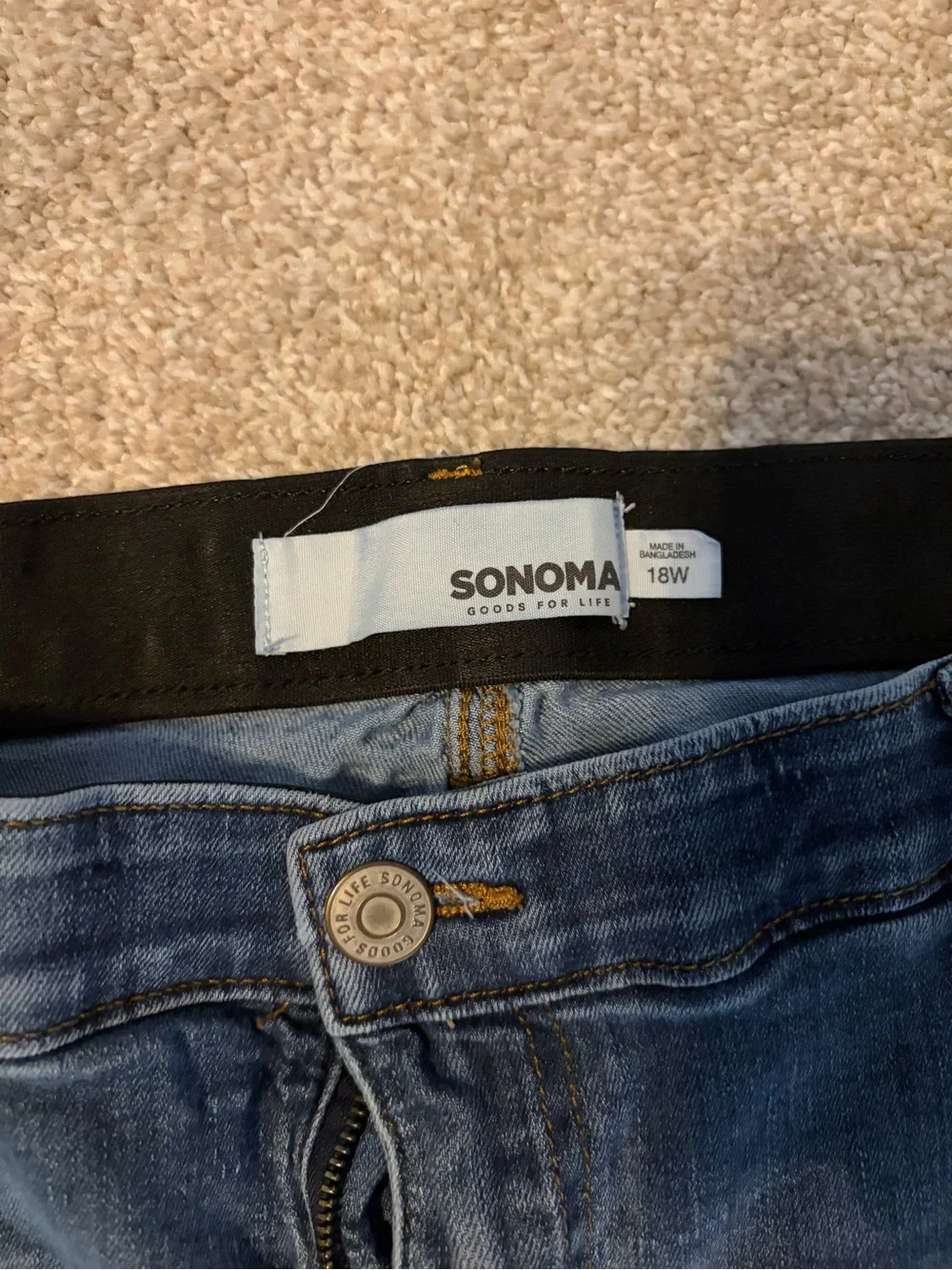 Sonoma Straight Leg Jeans in Medium Blue Wash